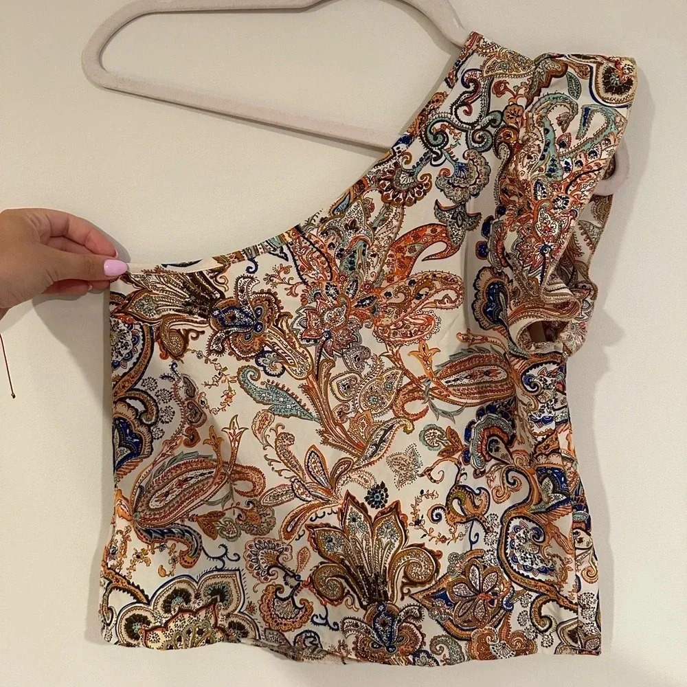 SHEIN One Shoulder Top